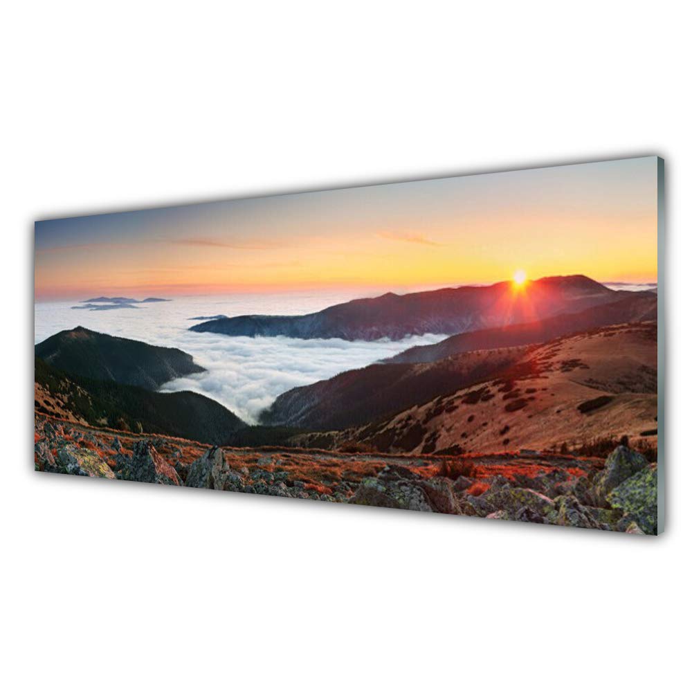 Plastique imprimé 125x50cm avec 4 crochets pour habiller un grand mur