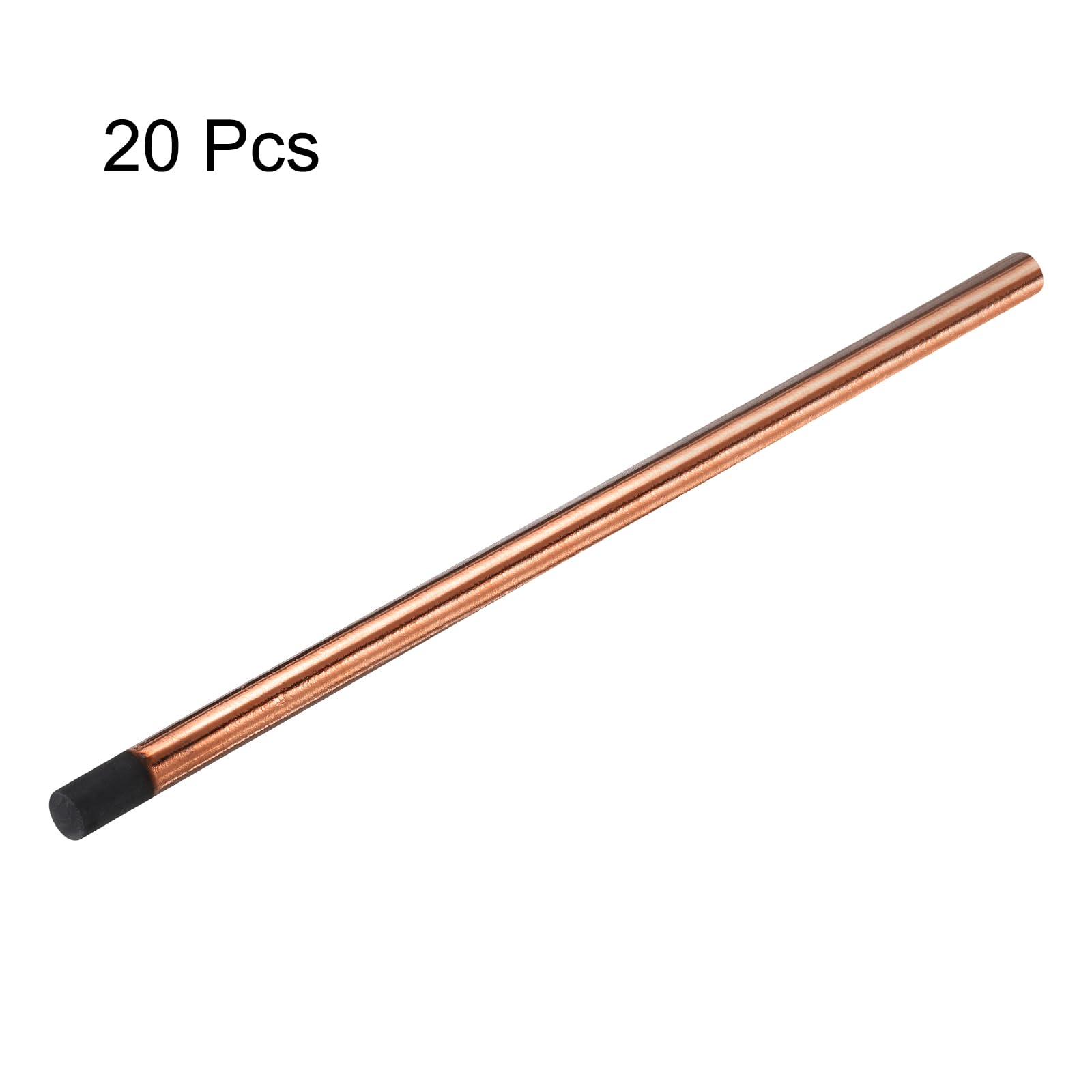PATIKIL 20pcs 13mmx355mm(1/2"x14") Carbon Arc Air Gouging Rods Copper Graphite Coated Gouging Electrode Rods for Welding - Image 3