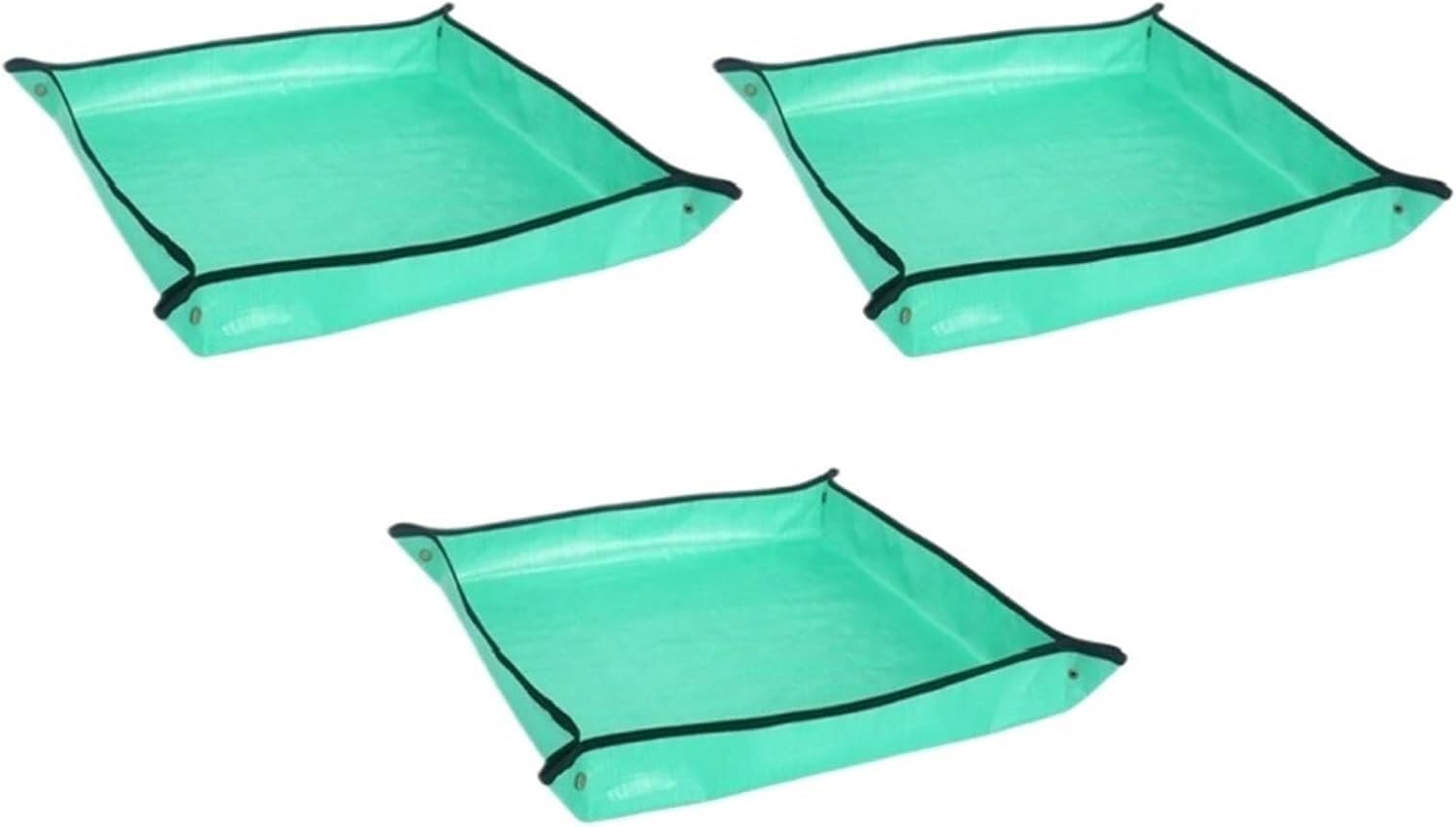 ESESE Foldable Plant Repotting Mat Garden Potting Pad Tray, Gardening Planting PE, Waterproof Flower Pots Transplanting Mats For Indoor(Green 68x68cm3pcs)