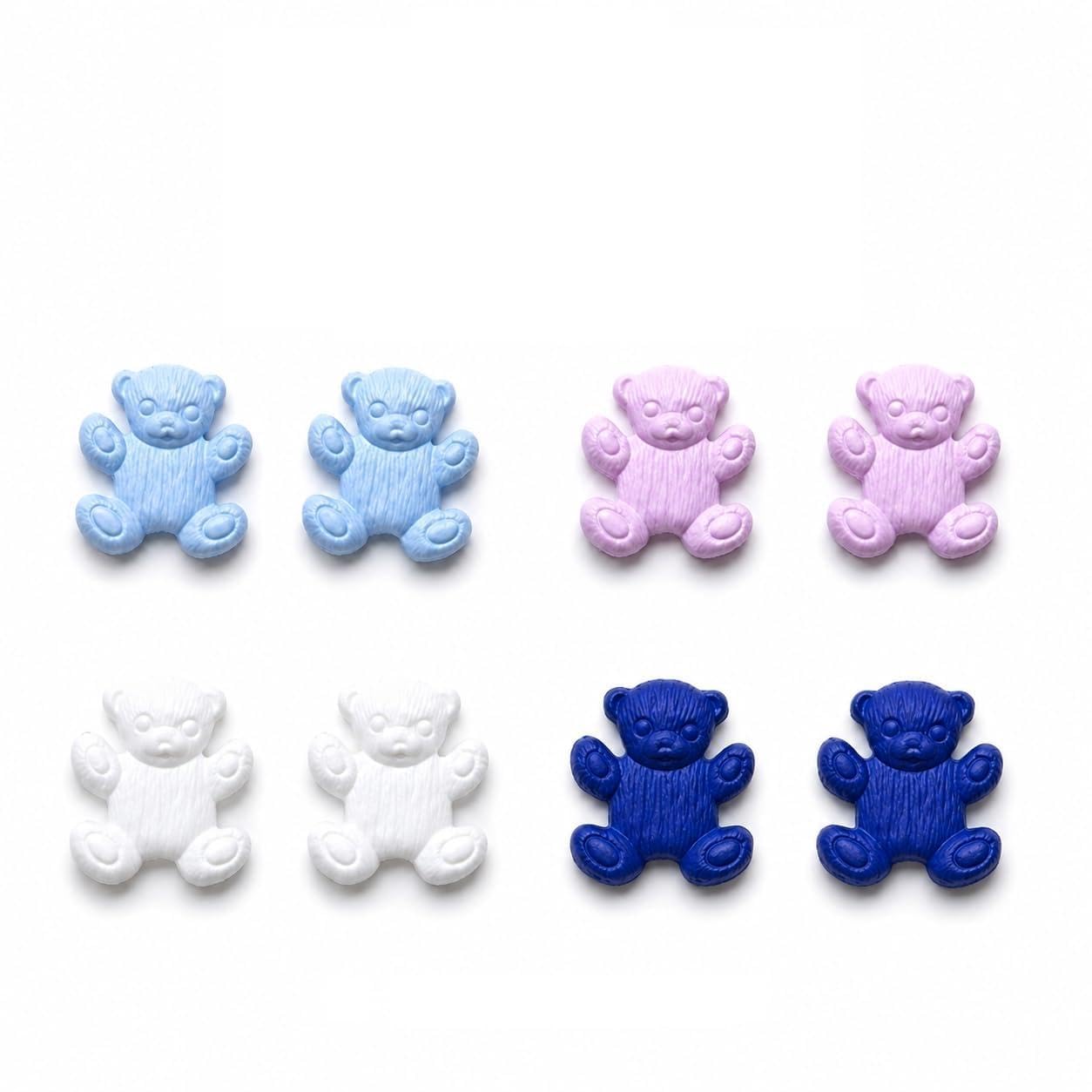 Teddy Bear Buttons (5 or 8 Pack) (Assorted (8 Pack))