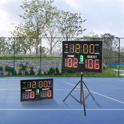 Marcador digital multisport con control remoto negro miniatura 4