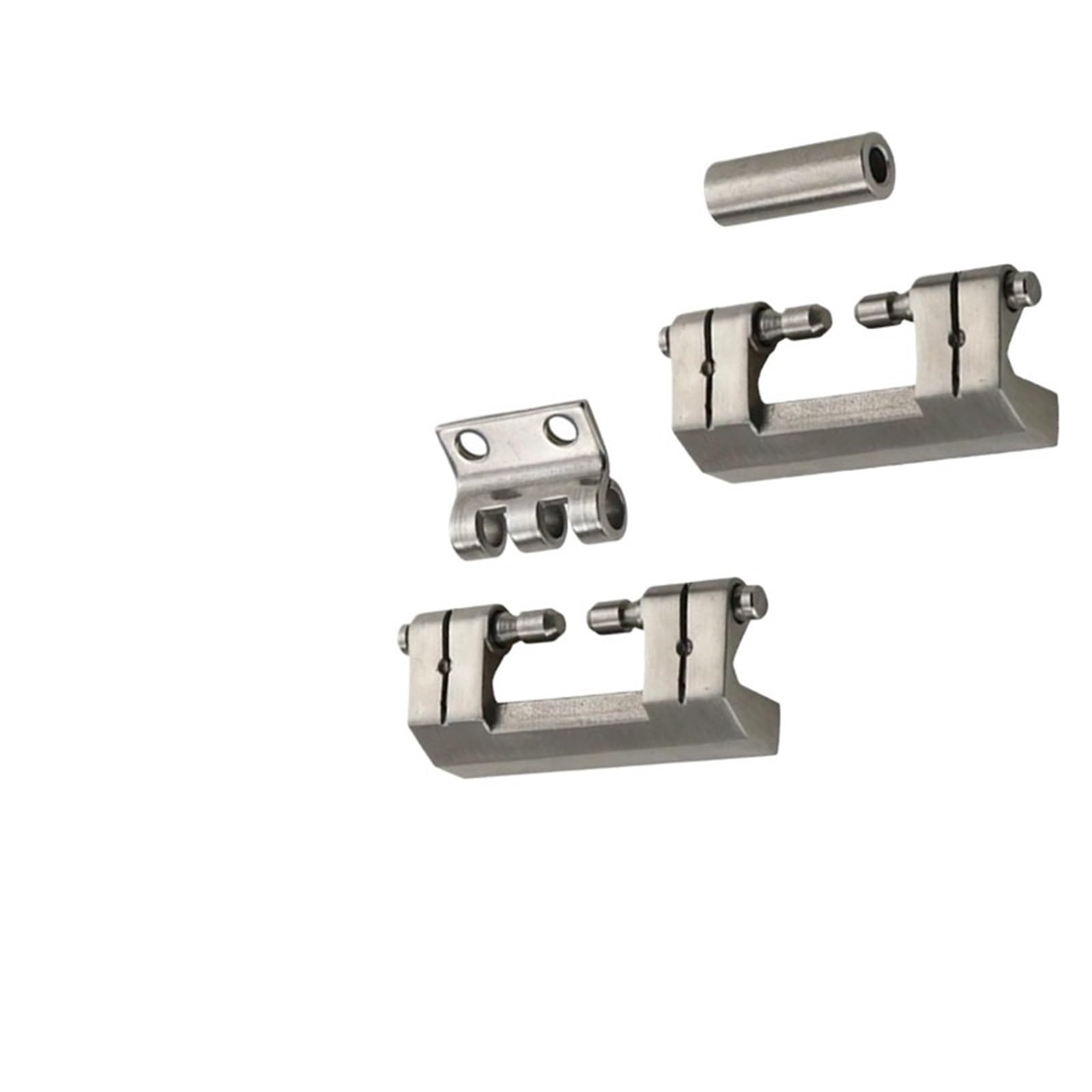Ehfqpjybbo Cylinder Heavy Duty 304 Stainless Steel Hinge Equipment Cabinet Door Toolbox Vehicle Modification 1Pcs(Cylinder)