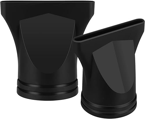 EXCEART Reemplazo de boquilla profesional para secador de pelo, 2 piezas, negro, plástico, con cable eléctrico