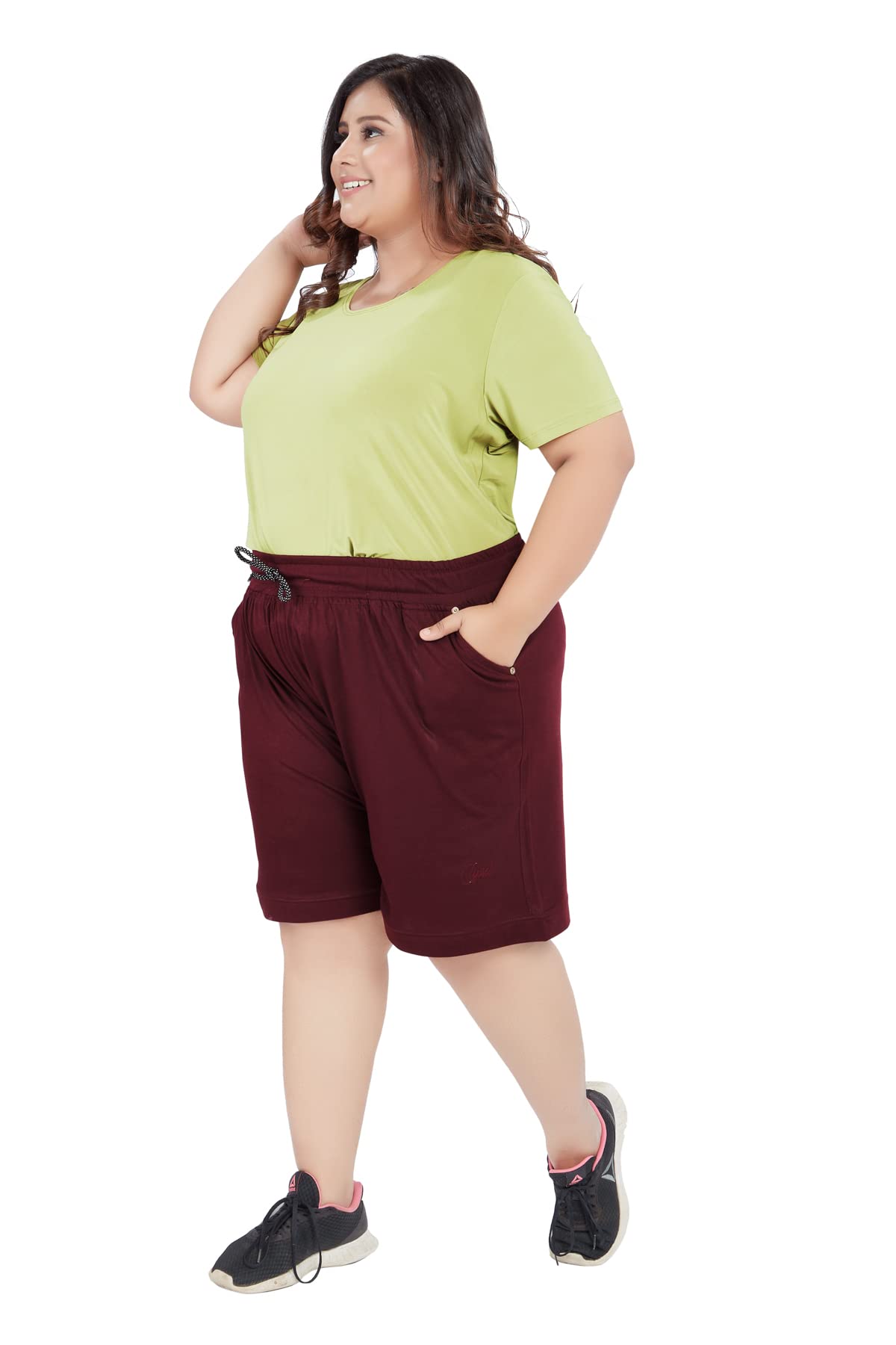 cupid Women Plain Comfortable Barmunda,Shorts for Sports, Yoga, Daily Use Gym, Night Wear, Casual Wear for Ladies-picture-45