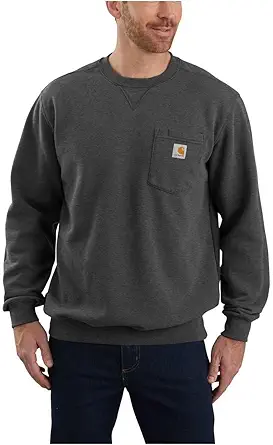 Carhartt Men's Loose Fit Midweight Crewneck Pocket Sweatshirt