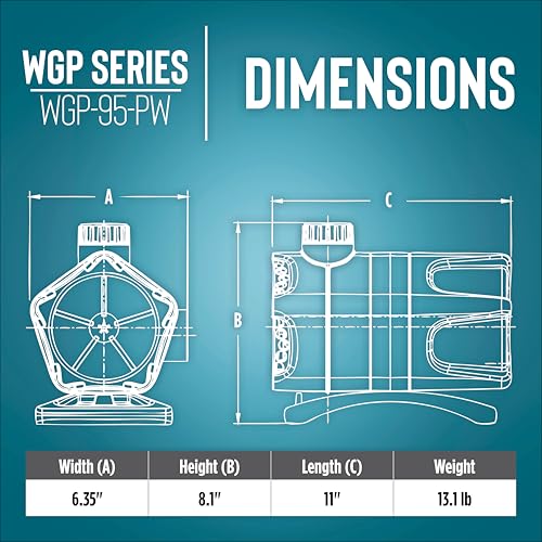 Image of Little Giant WGP-95-PW, 115V, 4280 GPH Dual Discharge Waterfall /Pond Pump
