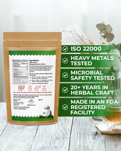 Image of 30 Bags Nettle Root Dried Stinging Nettle Root Herbal Tea - 30 Count 1.5g Bags Herb Tea Raiz De Ortiga
