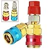 DShanLa High Side Extension Adaptor Fit For Ford/BMW/Audi High And Low R134A Quick Coupler Adapters Car Air-conditioning Quick Fitting DShanLa (Color Name : Low) #2