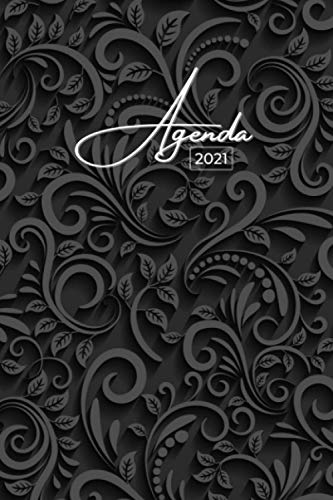 Agenda 2021: Floral | Janvier à Décembre 2021 | Agenda annuel semainier, Format A5 | 12 mois | Pour les étudiants, professionnels et particuliers | ... de contacts, notes, ... (French Edition)
