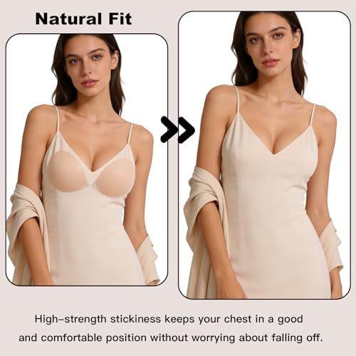Image of MITALOO Adhesive Bra Invisible Sticky Strapless Push up Backless Reusable Silicone Covering Nipple Bras