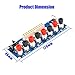 Upgrade Version 24 Pins Power Supply Breakout Adapter with USB 5V Port and Insulation Plastic Base (Blue)