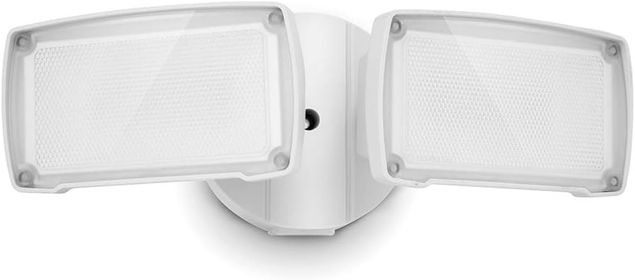 LUTEC 2 Packs 14W LED Flood Light Outdoor, 1300LM 5000K Single-Head Floodlight, Waterproof Exterior Security Fixture Wall Light for House Patio Garden Yard