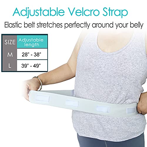 Postop Medical Wear Drainage Bulb Holder Adjustable Belt For Jp Drains Tummy Tuck Mastectomy Breast Cancer Post Surgery Reconstruction Surgical Abdominal Recovery Women Men, White, Large (Pack Of 1) #TOP3