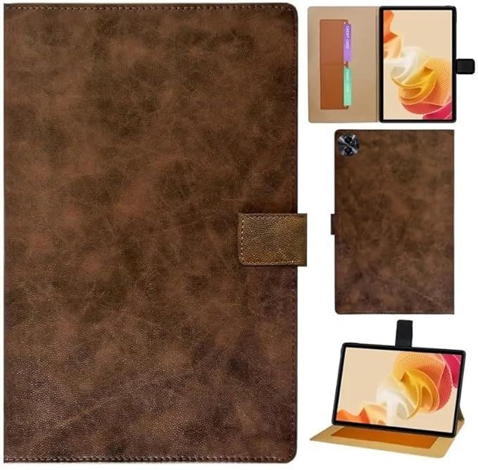 Image of Caseous Cover for Realme PAD 2 11.5 inch Cover Case, Flip Cover Case for Realme PAD 2 11.5 inch Tablet Cover (Dark Brown)
