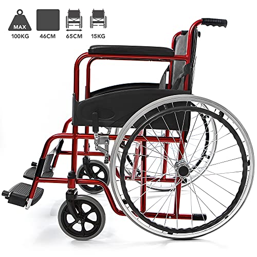 Fauteuil roulant pliable AIESI AGILA BASIC pour handicapés