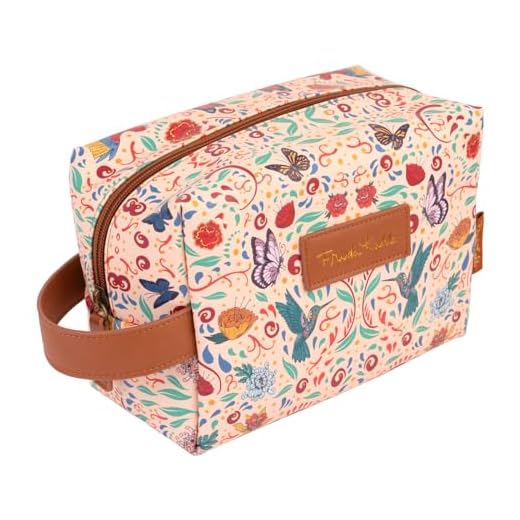Neceser Mujer Maquillaje Frida Kahlo Impermeable - Estuche Maquillaje Viaje con Cremallera - Bolsa Maquillaje, Bolsa de Aseo Mujer
