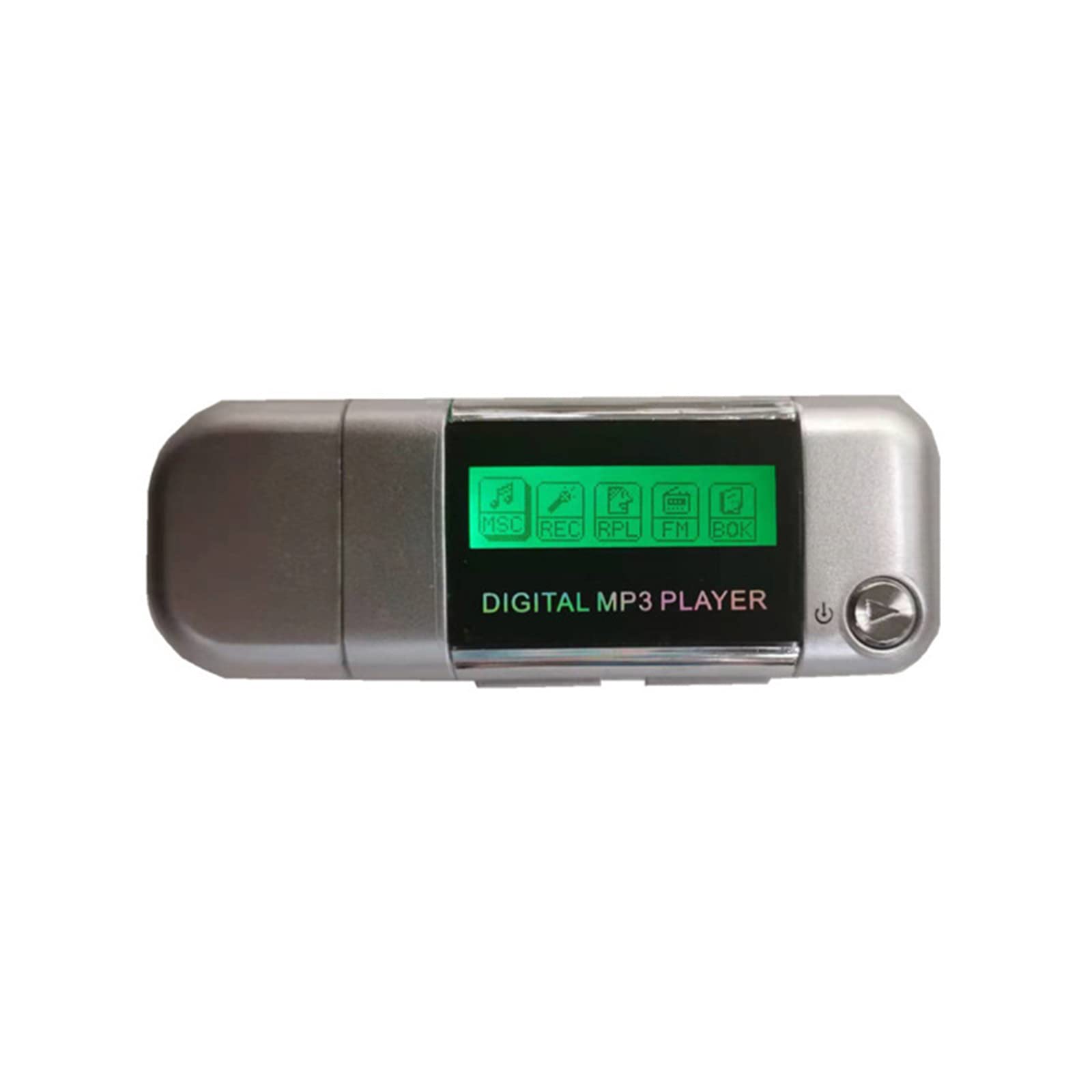 Przenośny odtwarzacz mp3 U disk z suchą baterią wysokiej jakości nagrywający odtwarzacz muzyczny, ze słuchawkami,Silver,4GB