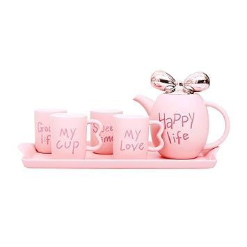 SJYDQ Bone China Afternoon Tea Set Home Office Drinkware Mug Large Capacity Teapot Coffee Cup Set