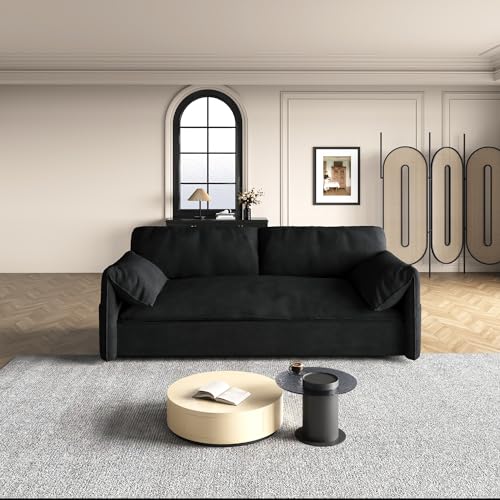 Upyooe 63.8 Inch Futon Sofa Bed Queen Size, Pull Out Bed, 3-In-1 Convertible Sleeper Sofa With Side Pocket thumb #6