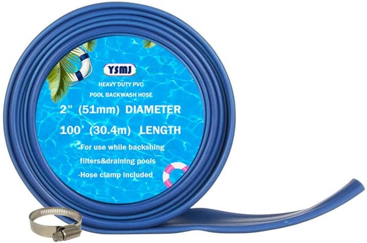 YSMJ Manguera de lavado a presión de 100 pies con abrazadera elegida resistente a la intemperie y a los productos químicos