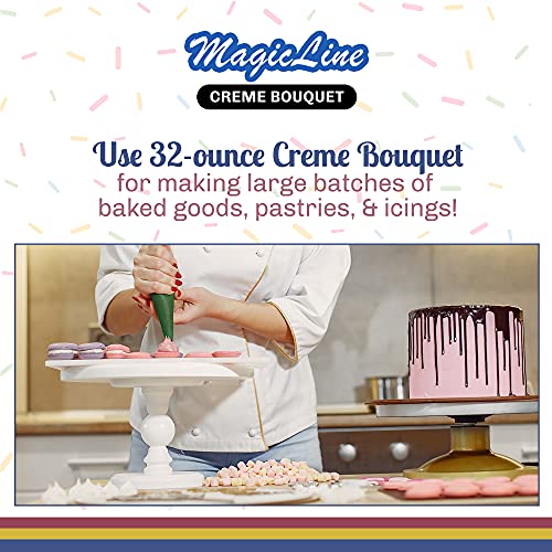 Magic Line Creme Bouquet Flavoring Oil for Baking - Replaces Vanilla Flavor Extracts (32 Ounces)