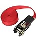 Aexit Travel Cargo Material Handling Binding Band Metal Ratchet Tie Down Strap 5M Straps 16ft Red