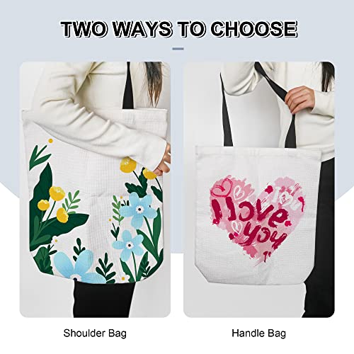 Black Heat Transfer Vinyl Sublimation Tote Bags Blanks 15 X 13