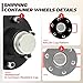 2 PCS Shipping Container Wheels Kit - Heavy Duty 6 Lug Container Casters，Industrial Grade Shipping Container Accessories，Movable 20-40FT Containers for Farms/Warehousing/Construction