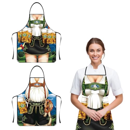 OUDQFCJ 2 Küchenschürzen Lustige Grillschürze für Männer und Frauen, Ideal für Oktoberfest, Grillen im Freien, Kochen, Gärtnern, Keramikkunst und mehr OUDQFCJ 2 Küchenschürzen Lustige Grillschürze für Männer und Frauen, Ideal für Oktoberfest, Grillen im Freien, Kochen, Gärtnern, Keramikkunst und mehr