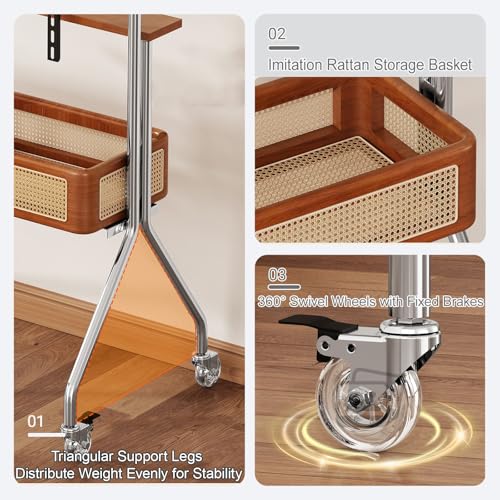 Soporte móvil para TV de piso para 32-75 pulgadas miniatura 4