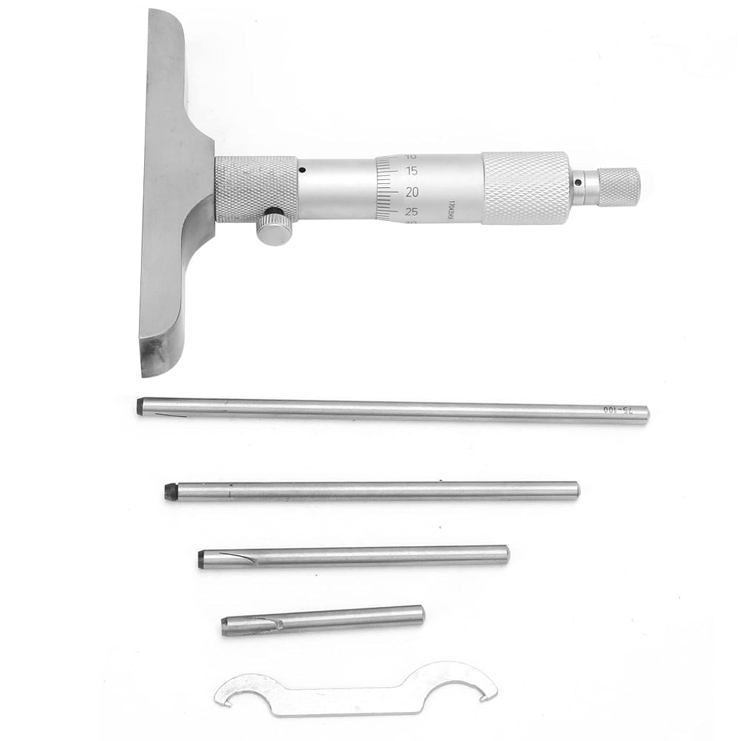 Depth Micrometer, Vernier Depth Gauge, Micrometer Type, High Accuracy Round Head Depth