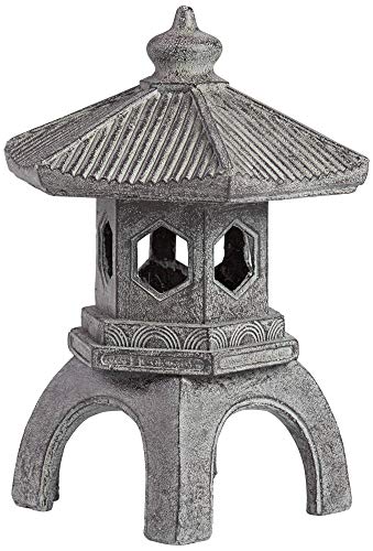 John Timberland Asian Pagoda Indoor Outdoor Statue 16 1/2" High Sculpture For Table Desk Yard Garden Patio Deck Home #TOP4