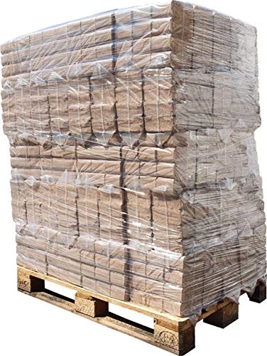 1000kg Holzbriketts RUF Hartholz Briketts Kamin Ofen Brikett Brennholz Heizbrikett aus Reiner Eiche 100 x 10kg/ 1000kg Palette RUF Brikett Eckig
