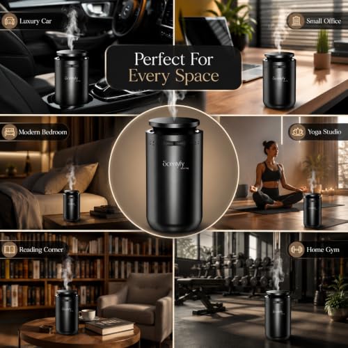 Image of SCENTYFY by STARQ Pulse Smart Air Scent Diffuser, Waterless Aroma Machine with Cold Atomization, Ultra Quiet No-Heat Technology for Home, Office, Gym & Hotel with 15ml Starter Perfume