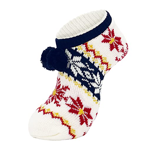 Image of American Trends Slipper Socks for Women Non Slip Christmas Socks Comfy Warm Winter Grippy Socks with Grippers