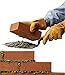 Edward Tools 6” Brick Laying Trowel - High Carbon Steel Gauging Brick Trowel For Placing Mortar between Brick, Stone and Concrete - Ergonomic Rubber Grip Handle