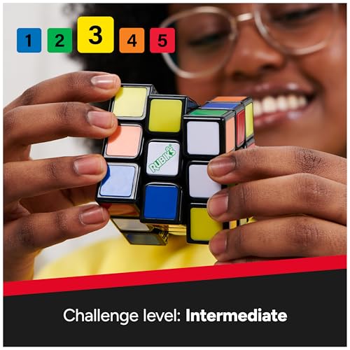Image of Rubik's Cube, Re-Cube, The Original 3x3 Cube Made with 100% Recycled Plastic, Problem-Solving Brain Teaser, Color-Matching Puzzle, Fidget Toy, Sensory Puzzle, for Ages 8 & Up