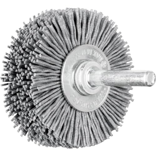 Image of PFERD Round Brush Unknotted RBU | Diameter 50 x 15 mm Shaft Diameter 6 mm SiC Filament Diameter 0.90 | 43198003 - for Straight Grinders, Drills, Bending Shafts