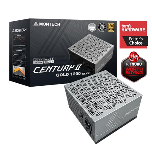 Image of Montech Computer Case PSU Combo - King 45 PRO (B) case with Century II 1200W PSU