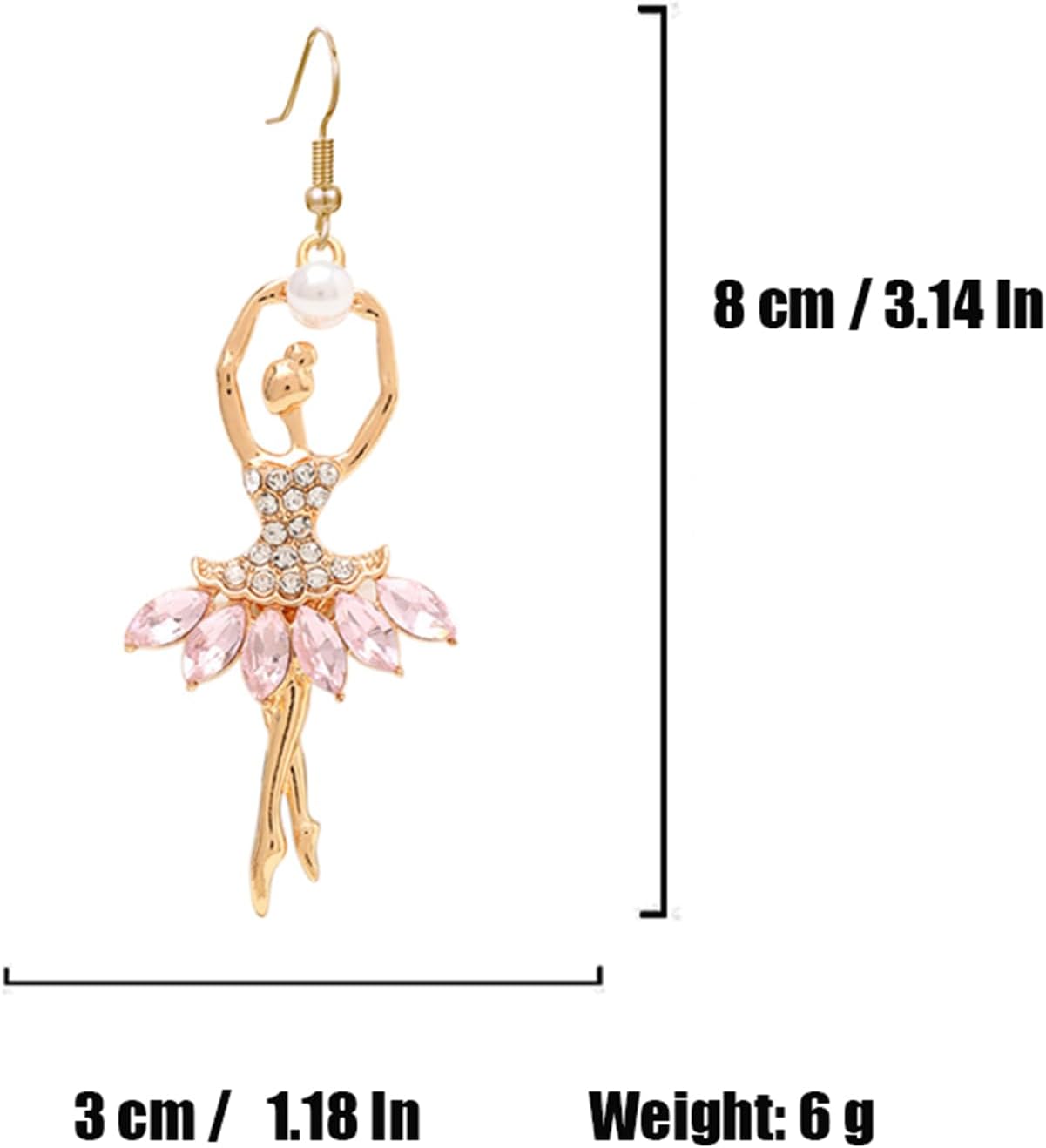 Ballerina Ballet Dancer Earrings for Women Sweet Elegant Dancing Ballet Earrings for Ballerina Earrings Christmas Gift - Image 8