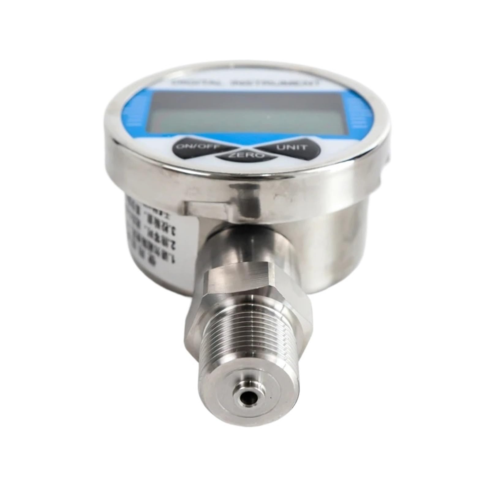 Manómetro, Medidor de presión batería, barómetro electrónico Digital intelinte acero inoxidable, medidor aceite y agua, pantalla 60MPA(60mm,0-10Bar)