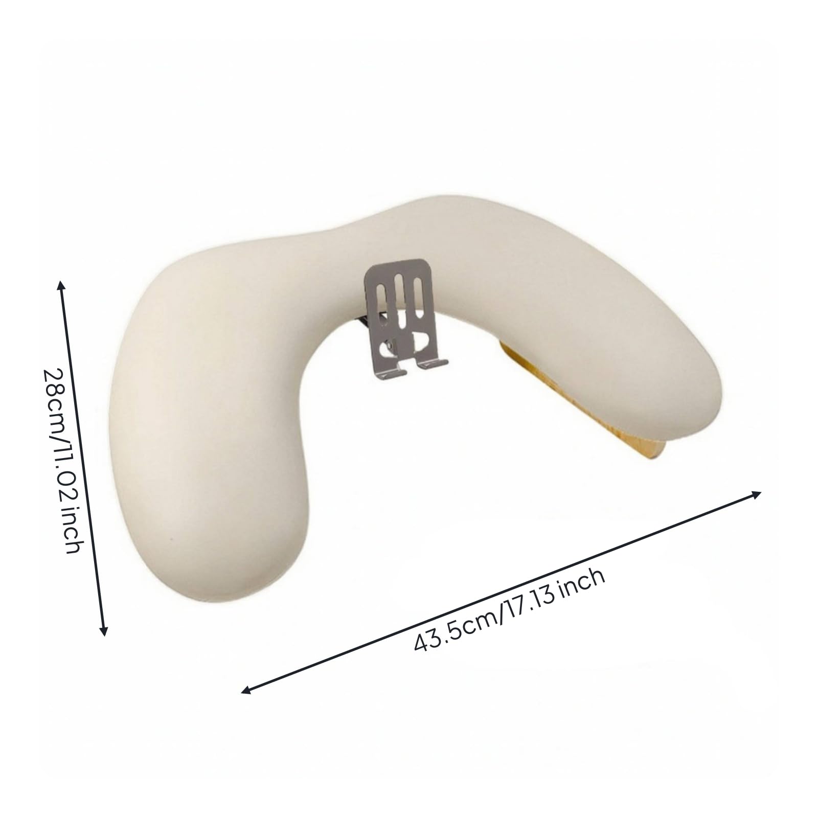 Reposa en Forma a Forma Di U Patas Madera Ergonómico Apoya con Patas Desmontables Compacto para Manicura en Casa, Estilo A