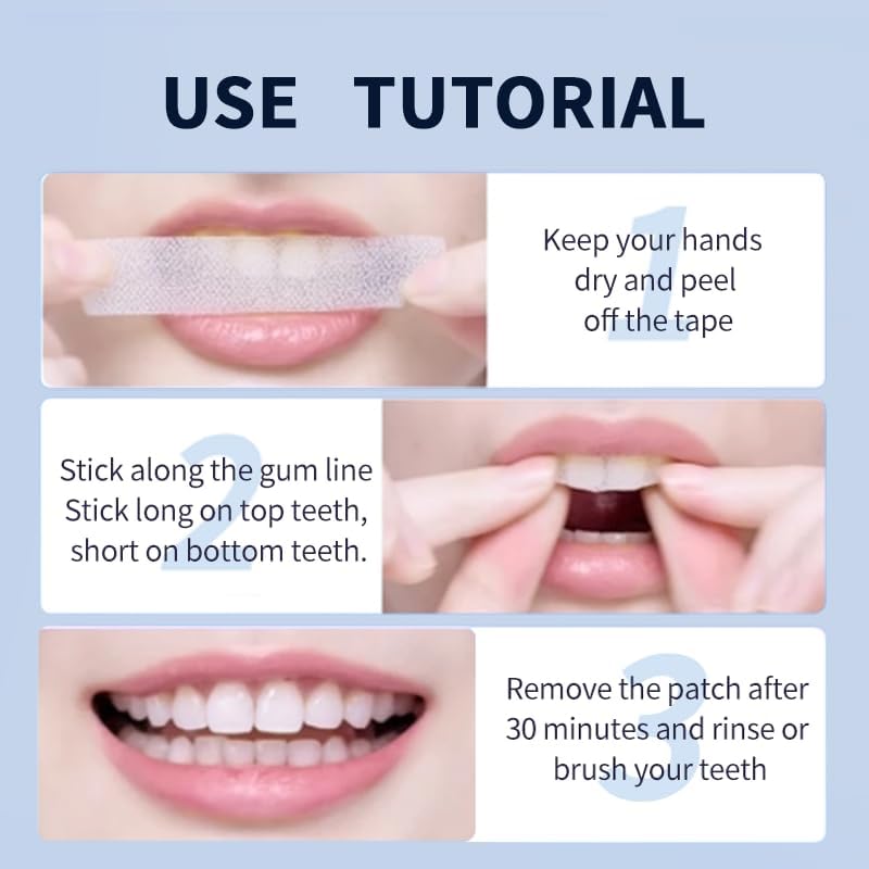 Image of Teeth 14 Strips，Strips for Teeth Whitening, Tooth Whitening Removes Tartar Stain Removal, Fresh Breath.