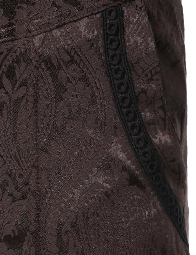 Image of VATPAVE Mens Gothic Pants Cosplay Costume Steampunk Victorian Pants