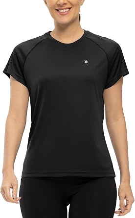 Gopune Women's Short Sleeve Shirts UPF 50+ Sun Protection T-Shrit Quick Dry Running Athletic Workout Rash Guard Tops