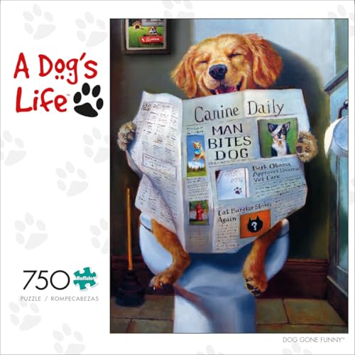 Image of Buffalo Games - A Dog's Life - Dog Gone Funny - 750 Piece Jigsaw Puzzle