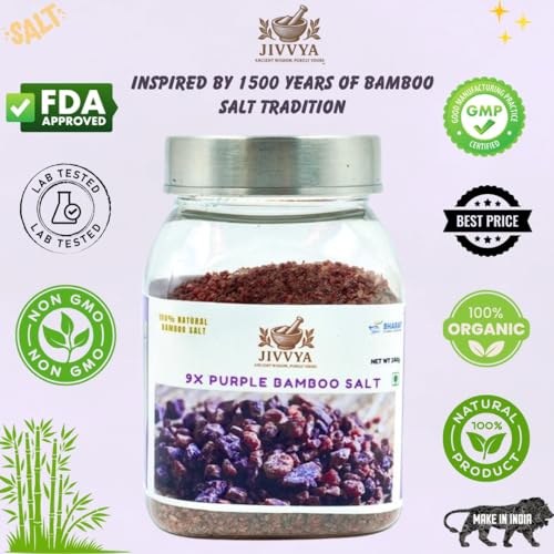 Jivvya 9X Sal de Bambú Púrpura 8.4 Ounce Natural miniatura 2