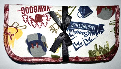 1 Ply Printed Flannel Little Wipes 8x8 Inches Set of 5 Camping Adventures - Thumbnail 5