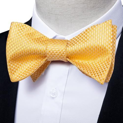 Corbata de moño sólida para boda y fiesta miniatura 2