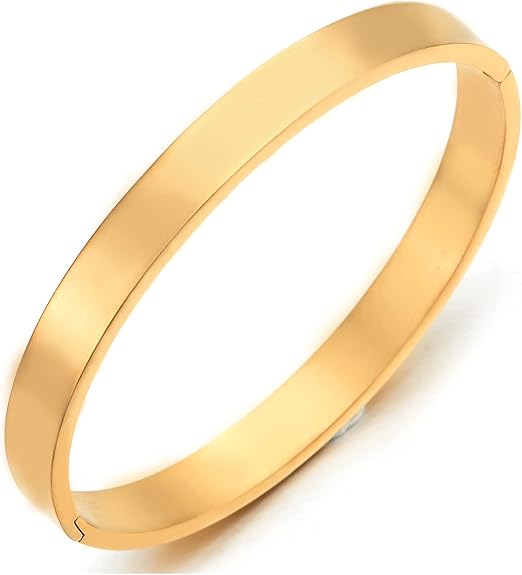 COOLSTEELANDBEYOND Bracciale Polsino Unisex Con Filigrana A Foglie – Regolabile 16-19 Cm – Acciaio Inossidabile Lucido E Blackened - 3
